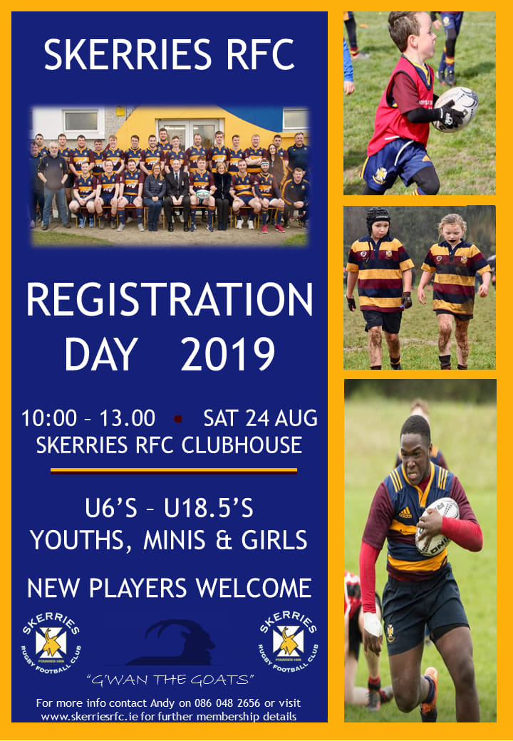 Registration for 2019/20 Season