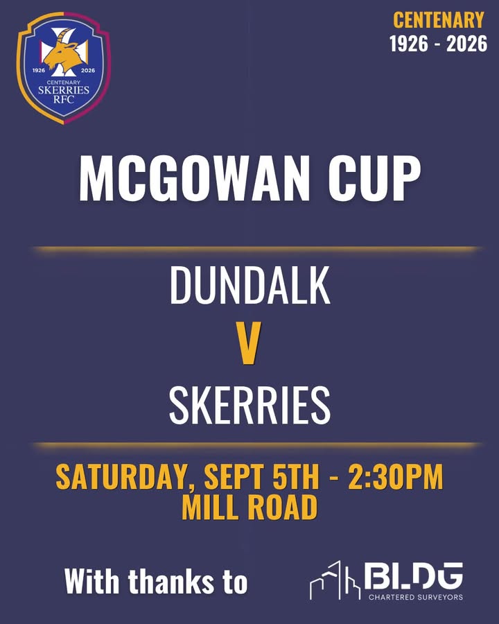 #McGowanCup action in Dundalk R.F.C (Official) tomorrow!! Best of luck to all involved …