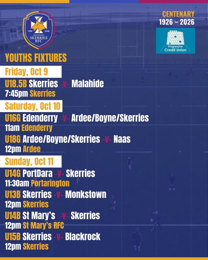 📢 YOUTHS FIXTURES COMING UP!
